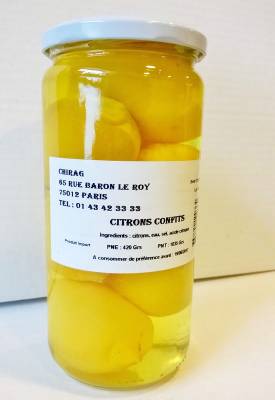 Citrons confits Chirag 660 g