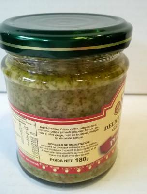 Délice d'olives grecques pimenté 180 g