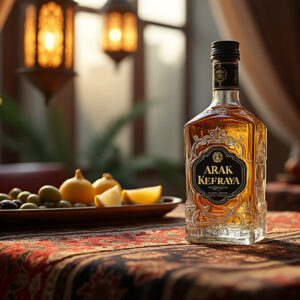 découvrez l'arak kefraya 35 cl, une eau-de-vie libanaise artisanale, parfaite pour accompagner vos repas. son parfum anisé authentique et sa saveur raffinée raviront les amateurs de spiritueux d'exception.