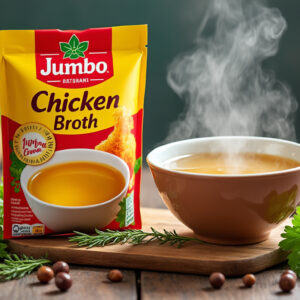 découvrez le bouillon de poulet jumbo 100 grs, idéal pour relever vos plats avec une saveur authentique et délicieuse. parfait pour soupes, sauces et recettes quotidiennes.