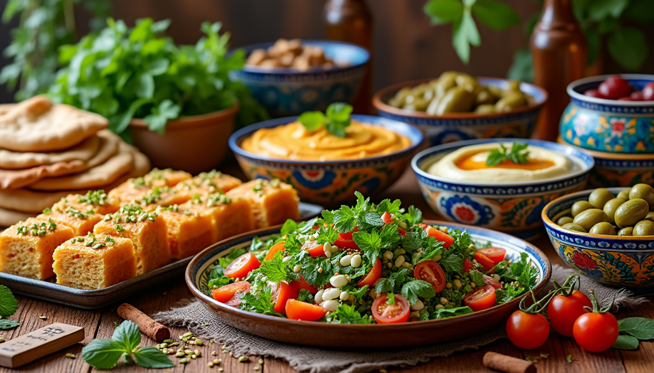 découvrez la richesse de la cuisine libanaise avec 15 recettes authentiques, du taboulé au baklava, simples à préparer chez vous. évasion et saveurs garanties !