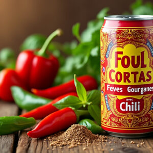 découvrez le foul cortas fèves gourganes avec chili 400g, une recette savoureuse et épicée à base de fèves soigneusement sélectionnées. idéal pour un repas sain et rapide, prêt à servir et riche en goût. parfait pour les amateurs de cuisine méditerranéenne.